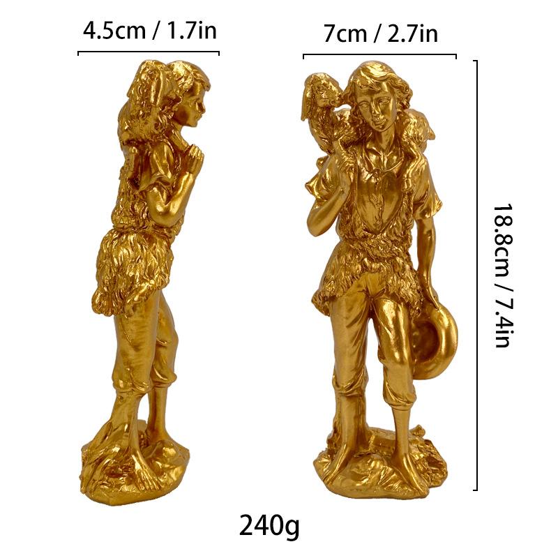 Скульптура имитирующая человеческую фигуру Христос Католицизм Пастух Ангел Смоляные поделки Иисус Домашнее украшение Украшения