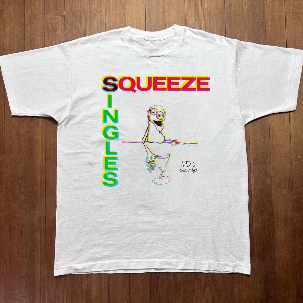 Squeeze Band White T-Shirt Cotton Unisex T-Shirt