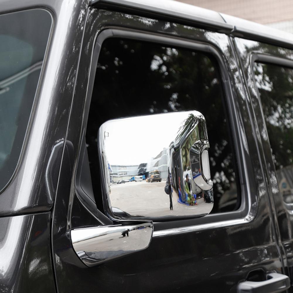 Автомобильное зеркало заднего вида, основа, декоративная крышка, наклейки, рамка для Jeep Wrangler JL Gladiator JT 2018-2023, экстерьер