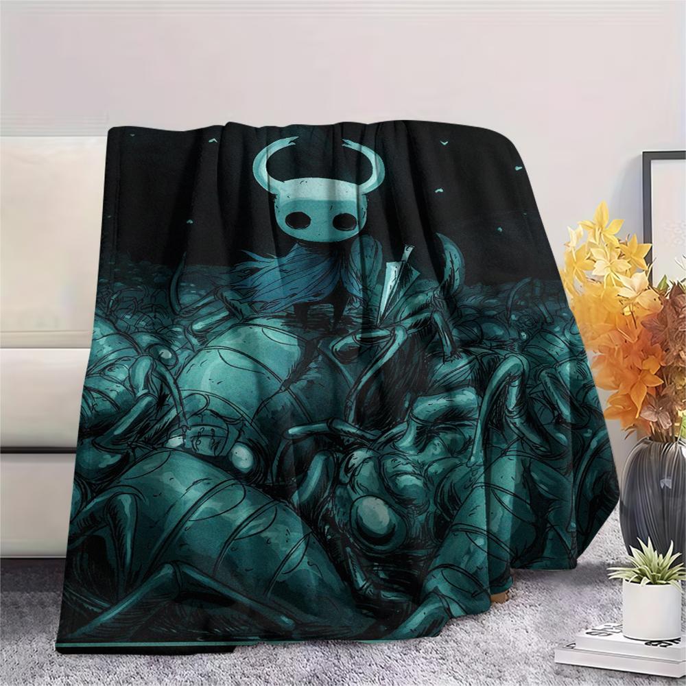 Hollow Knight Print Flannel Blanket, High quality Comfortable for All Seasons, Home Decor, Warmth and Comfort, Perfect for Christmas Gifts43