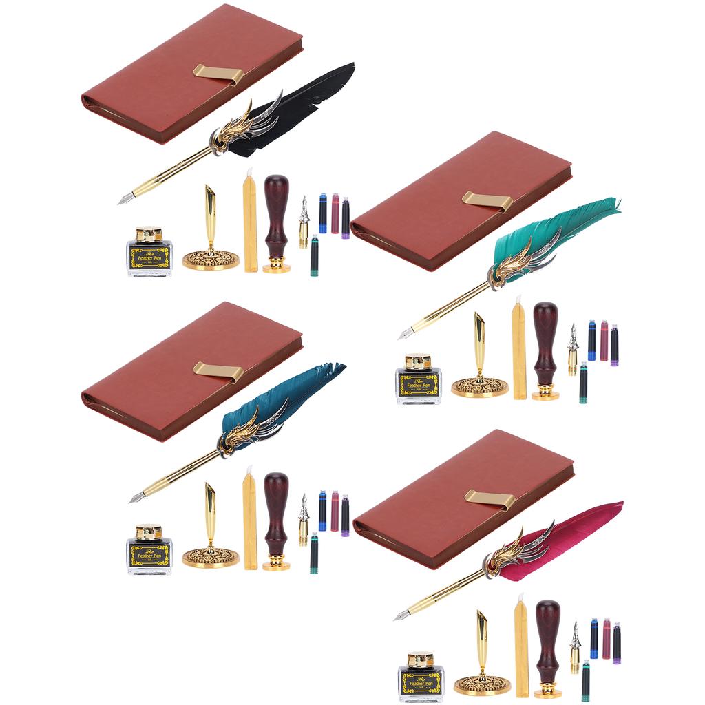 Набор перьевых ручек для каллиграфии Dip, подарочная коробка с чернилами, перьевая ручка и инструмент для нанесения лакового штампа