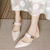 Baotou Thick Heel Semi-cool Slippers Women's Summer Outer Wear Summer New Fashion Lazy Shoes Shoes