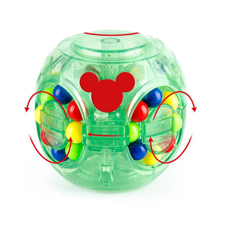 Magic Bean Rotating Cube Toy Fidget Spinner Ball Bead Puzzle Kids Kindergarten Educational Stress Relief Hand ToyMX633-117A