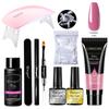Limegirl 15ml Polygels Kit with 6W UV Led Lamp Building Gel Polish Nail Extension Slip Solution Nails Art Manicure Set