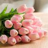 Миниатюрный искусственный тюльпан Bunga Tiruan Hand Bouquet Beauty в вазе