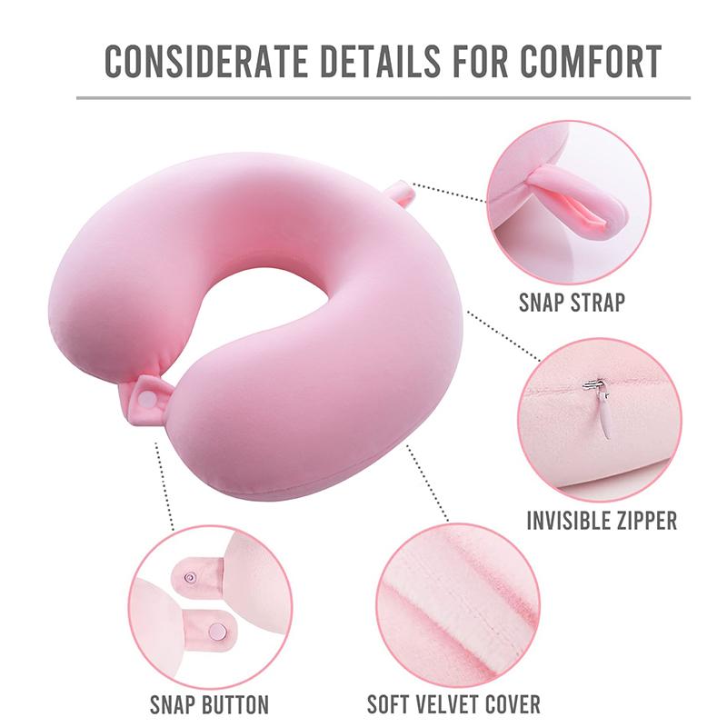 Пена с эффектом памяти U-образные подушки для шеи, подушка для путешествий, шейная подушка, мягкий бархат, защита для шеи, подушка для сна в самолете, постельные принадлежности для здравоохранения