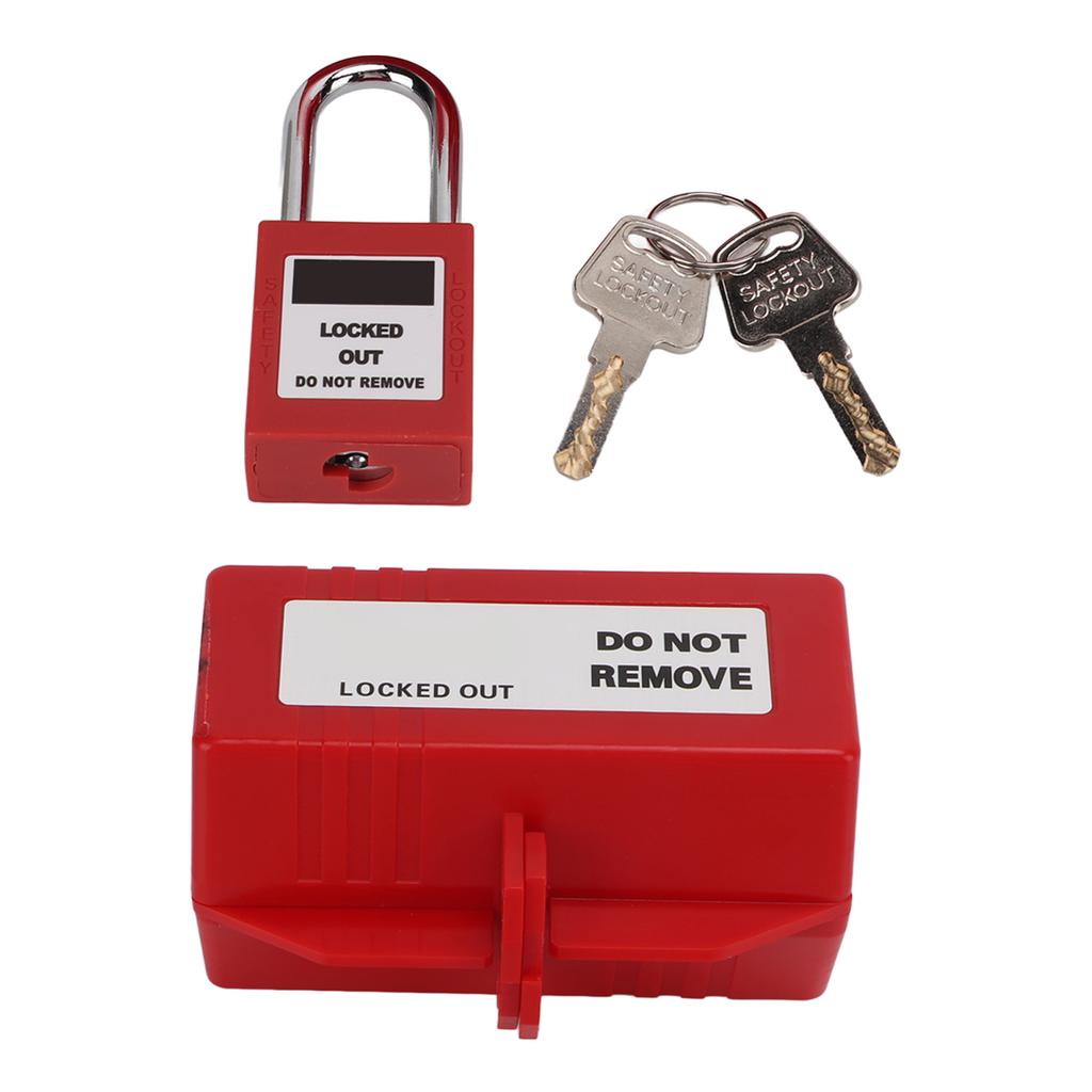 100?220V Electrical Plug Lockout Device with 38mm Padlock Key for Industrial Chemical Electric Power