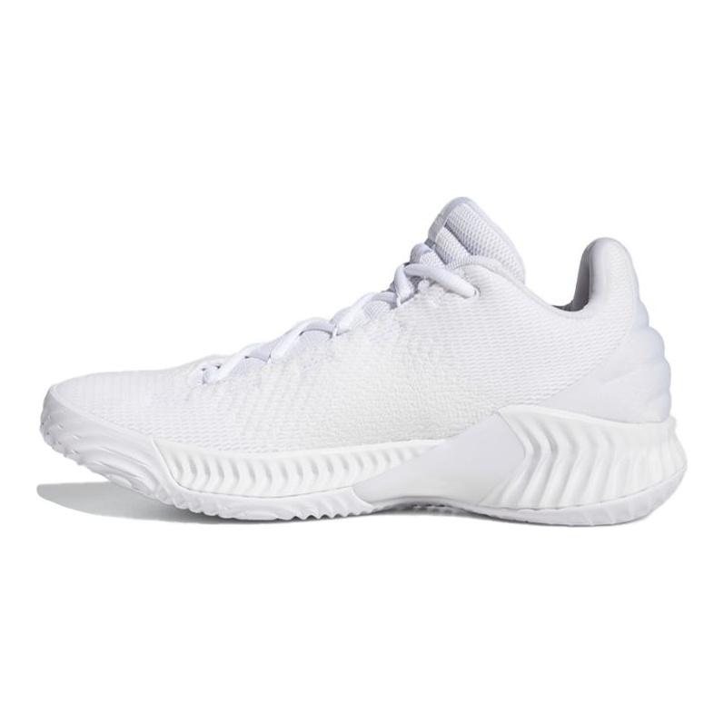 adidas Pro Bounce 2018 Low Спортивный Комфорт Амортизация Нескользящие Низкие Баскетбольные Кроссовки Мужские Кроссовки Белые FW0903