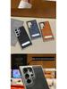 Кожаный чехол с защитой от падений и невидимой подставкой для iPhone 17 Pro Max