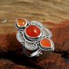 Carnelian Handmade Ring Solid 925 Sterling Silver Jewelry Statement Ring