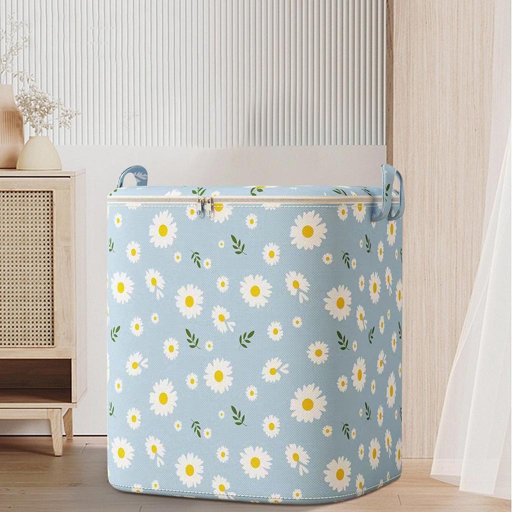 Zippered Non-Woven Fabric Storage Bag for Clothes Quilts Organizer Cotton Quilt Bag with Cover Wardrobe Storage Bag