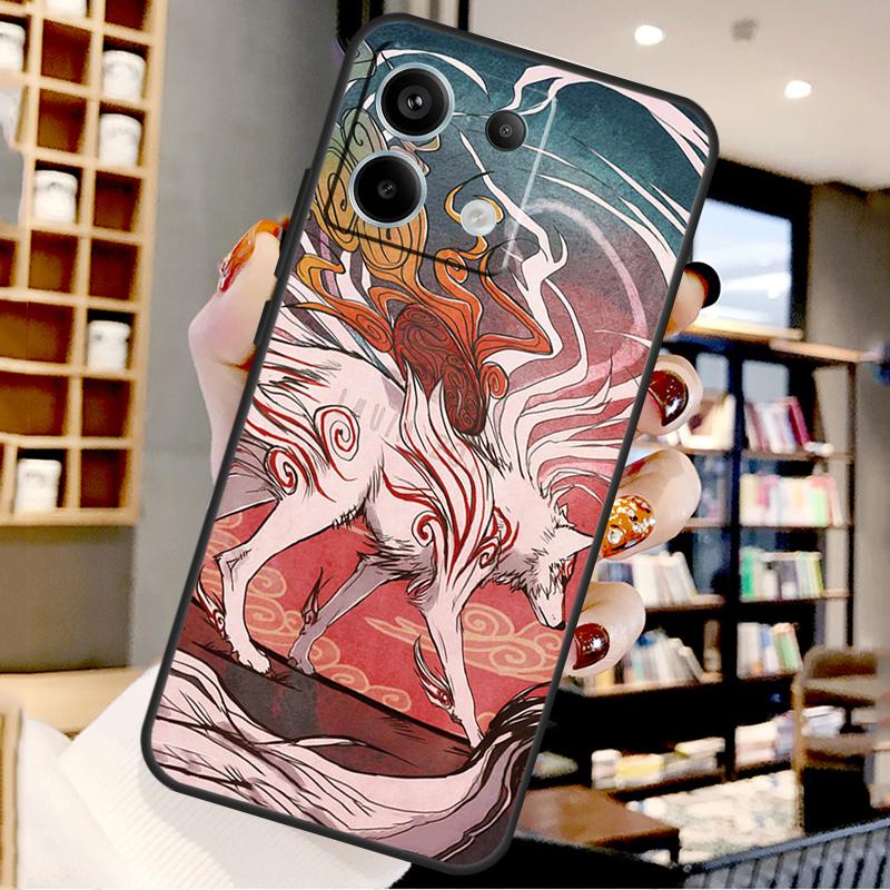 Japanese Style Anime Fox For Xiaomi Redmi Note 14 Pro 9 10 11 12 13 15 Pro Plus Case For Redmi 15 15C 14C 12C 10C 13C