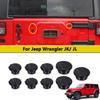 Комплект резиновых заглушек для задней двери для Jeep Wrangler JL JK 2007-2026 Замена кронштейна запасного колеса Внешние аксессуары