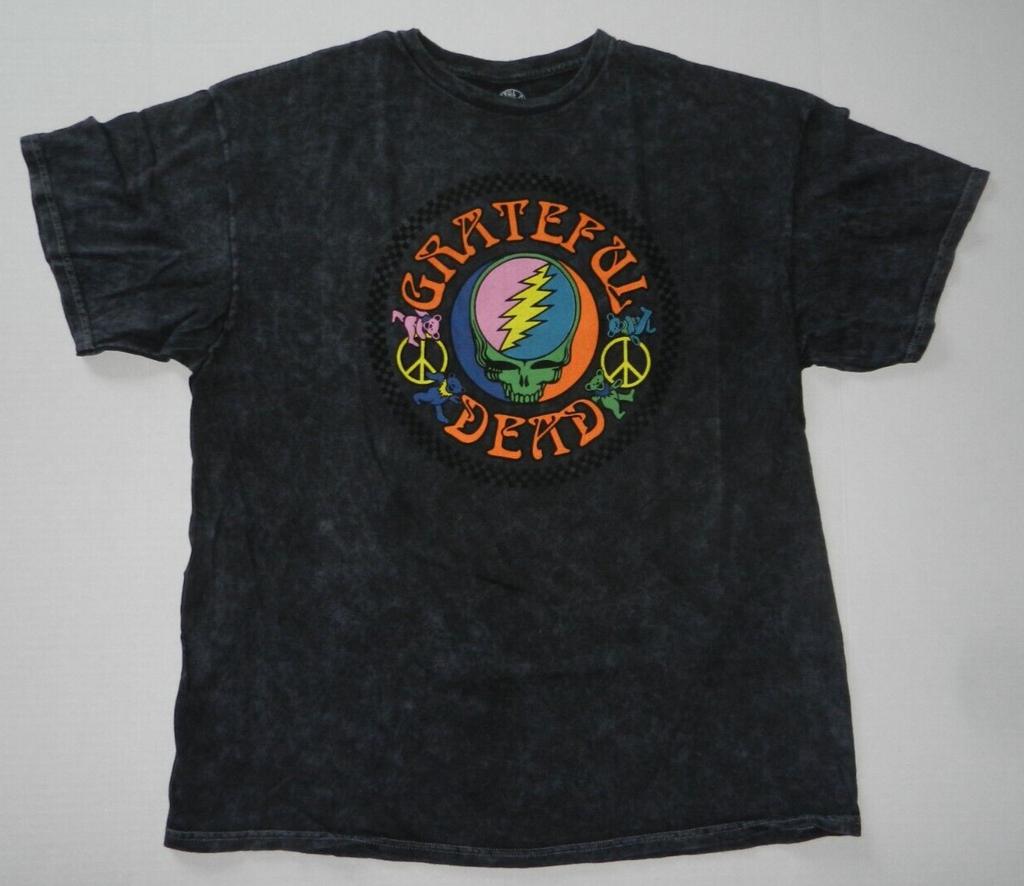 26 Grateful Dead Skull Bears Peace Sign Acid wash T-Shirt NEW Unisex T-Shirt