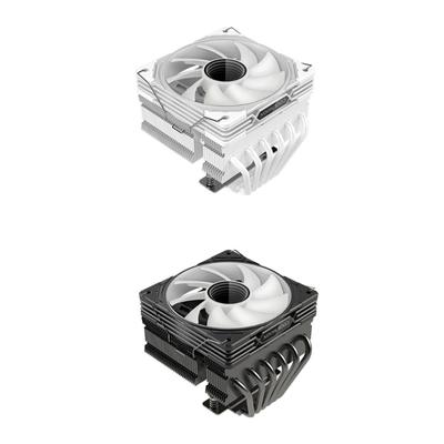 ARGB 12см вентилятор с нижним потоком Кулеры для ЦП с 6 тепловыми трубками, превосходной антигравитационной медной технологией для LGA 115X/1200