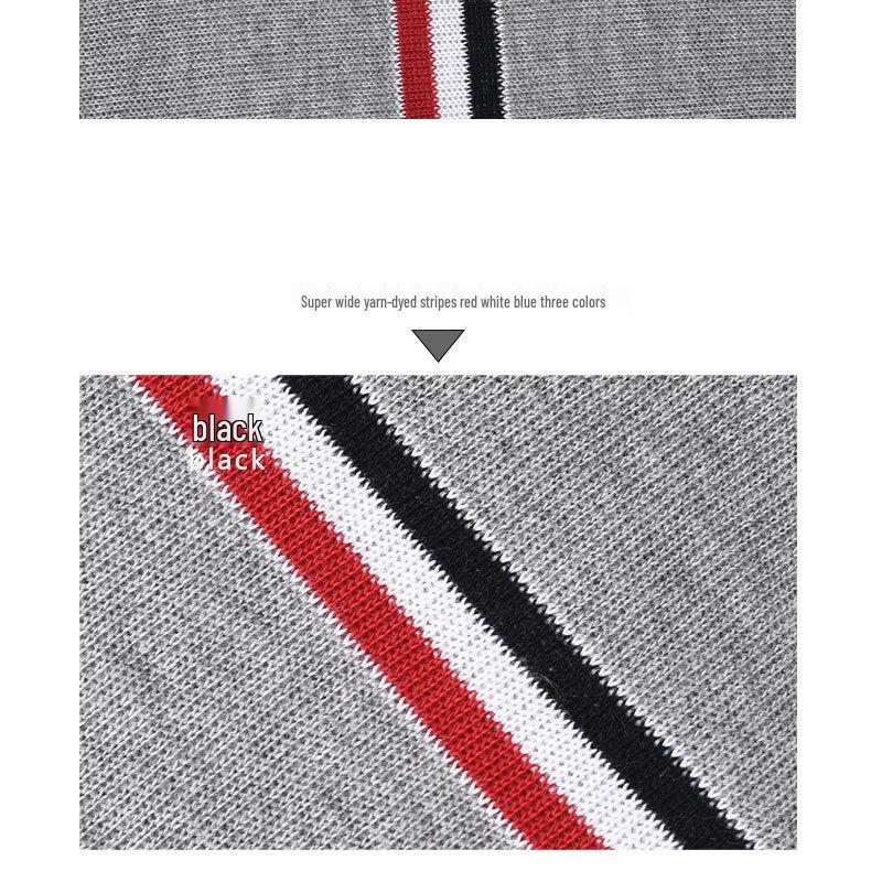 2025 Autumn Korean Casual Striped Raglan Sleeve All-Cotton Zipper Jacket