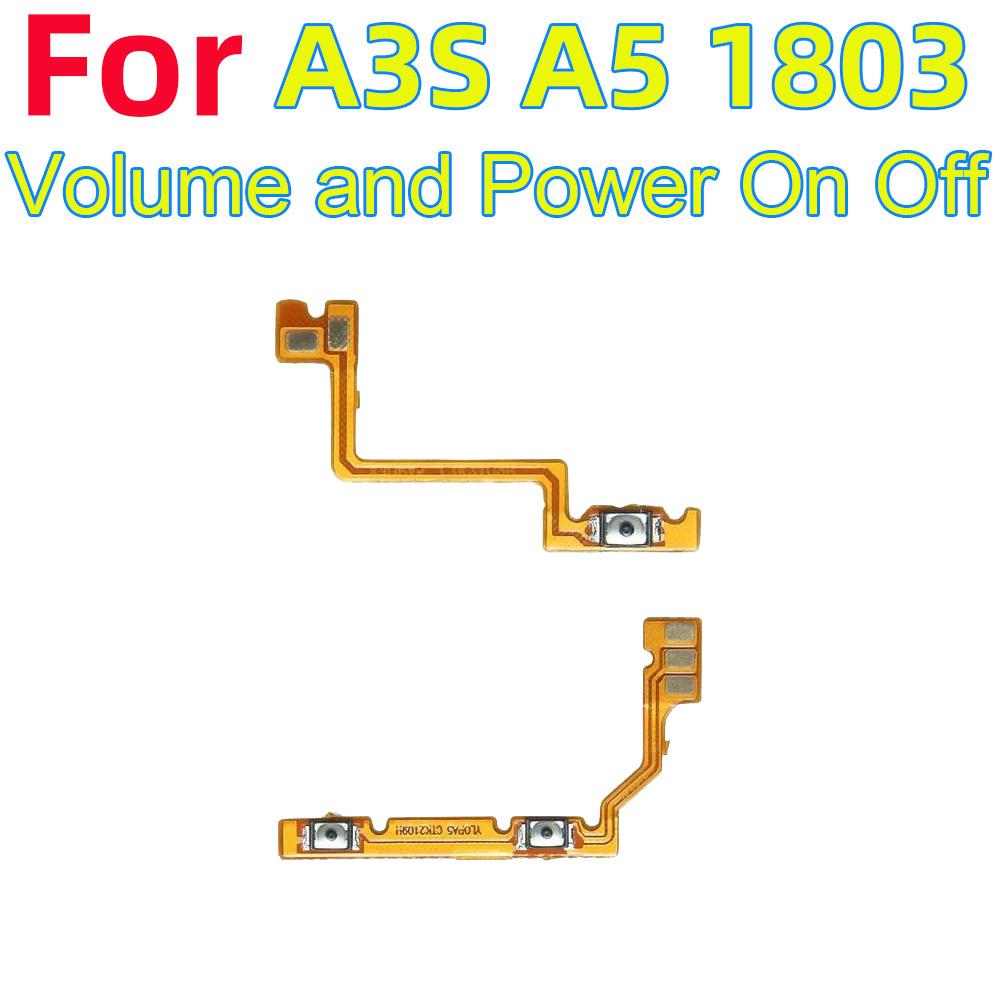 Power ON OFF Mute Switch Control Key Volume Button Flex Cable for OPPO A3S A5 1803 Power On Off Volume