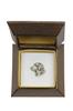 Golden Retriever I - Dog brooch in a gift box, elegant pin, lapel pin for Art-Dog brand jacket