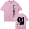 Maroon 5 logo 2026new TEE Unisex Summer Gothic Rapper Tee-shirt Sleeve Women/men Casual 100%cotton Tshirt Round Neck Tees