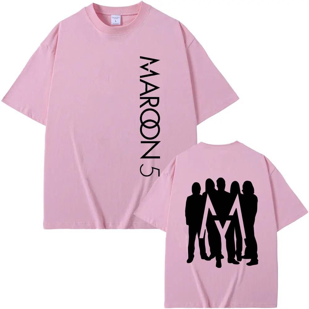 Maroon 5 logo 2026new TEE Unisex Summer Gothic Rapper Tee-shirt Sleeve Women/men Casual 100%cotton Tshirt Round Neck Tees