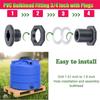 M-Modern-1Set Garden Hose Adapter With Clamp Kit Water Tank Connector Thru-Bulk Pipe Fitting