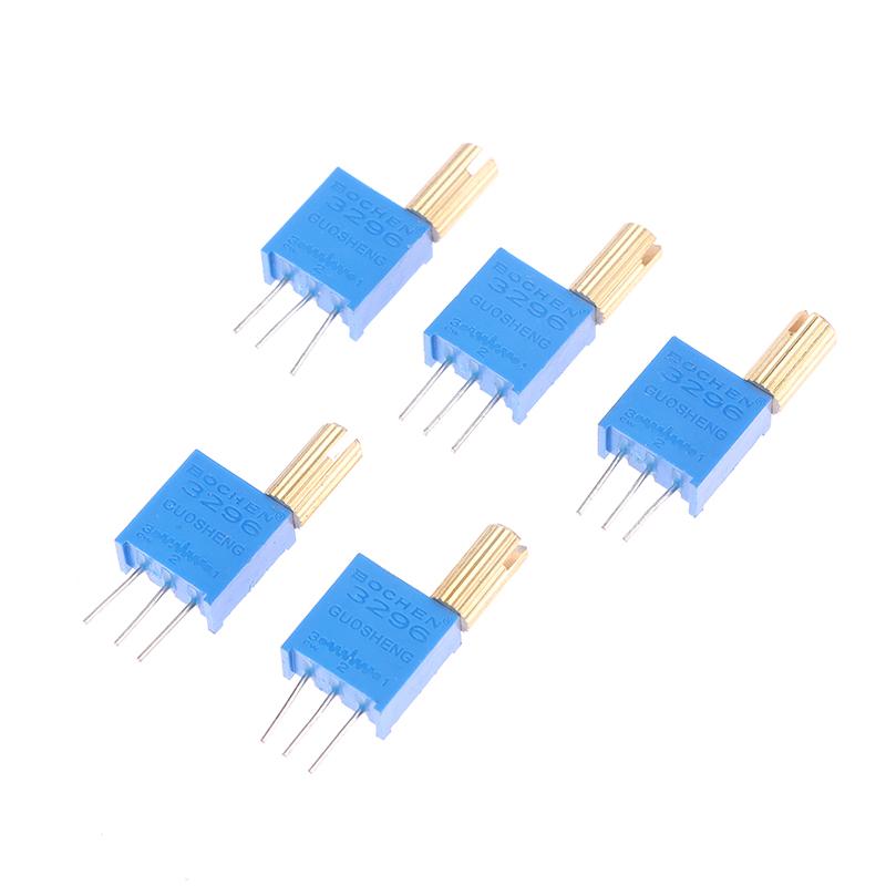 5 шт. 3296 Вт многооборотный регулируемый потенциометр 1K2K5K10K20K50K100K200K500K1M металлический вал длинная ручка