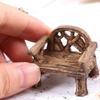 Fairy Garden Mini DIY Craft Furniture Figurines Park Seat Ornaments Bench Miniature Lawn Chairs Set