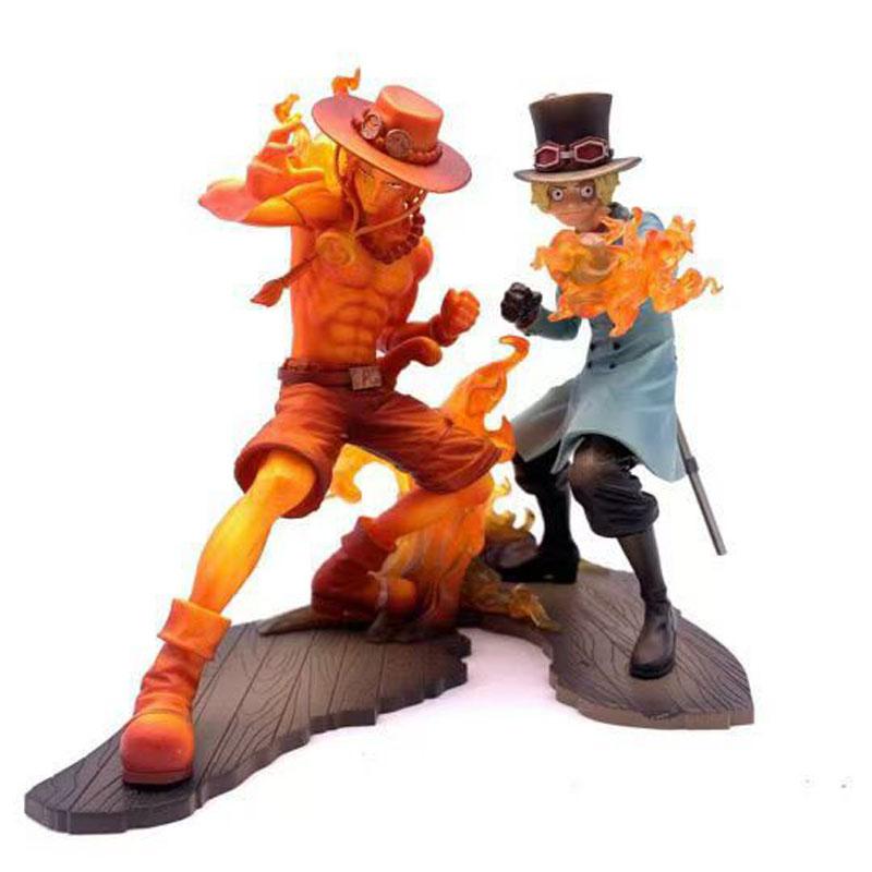 Фигурка Аниме One Piece 13 см Лихорадочный Действие Пламя Эйс Сабо Статуэтка Действия ПВХ Коллекционная Модель Кукла Игрушки Детский Рождественский Подарок