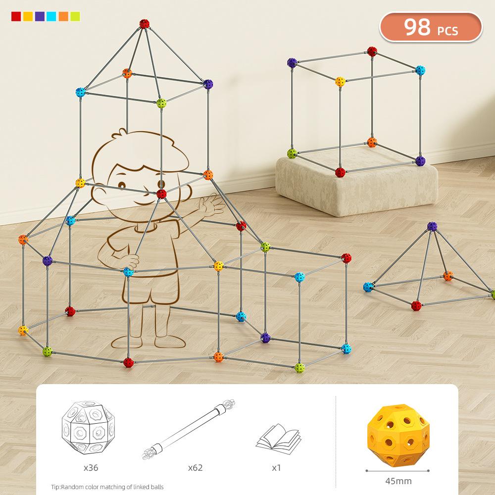 DIY Building Interlocking Blocks 4D Creative Construction Toy for Kindergarten Colorful