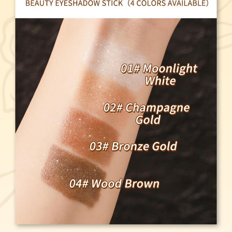 Eye Shadow Stick, Eye Shadow Pen, Pearlescent Eye Shadow, Waterproof And Sweat Proof, Golden, Smoked Eye Shadow, Easy To Carry