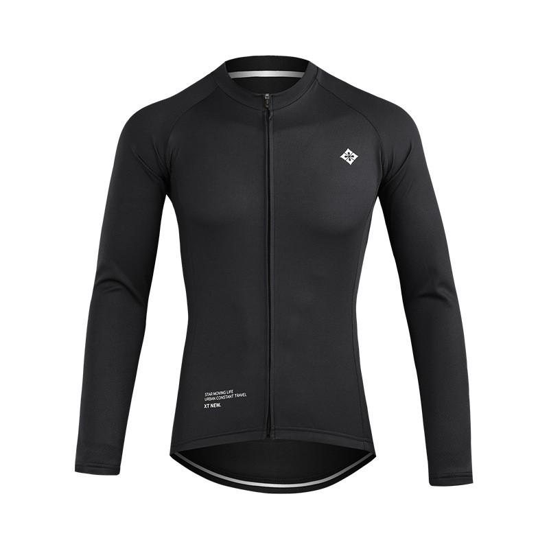 XINTOWN Womens Long Sleeve Cycling Jersey Breathable Moisture Wicking Road Bike Wear