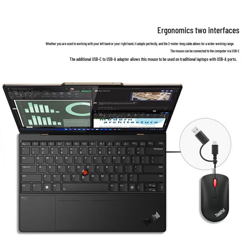 Lenovo ThinkPlus WL400 Wireless Bluetooth Mouse