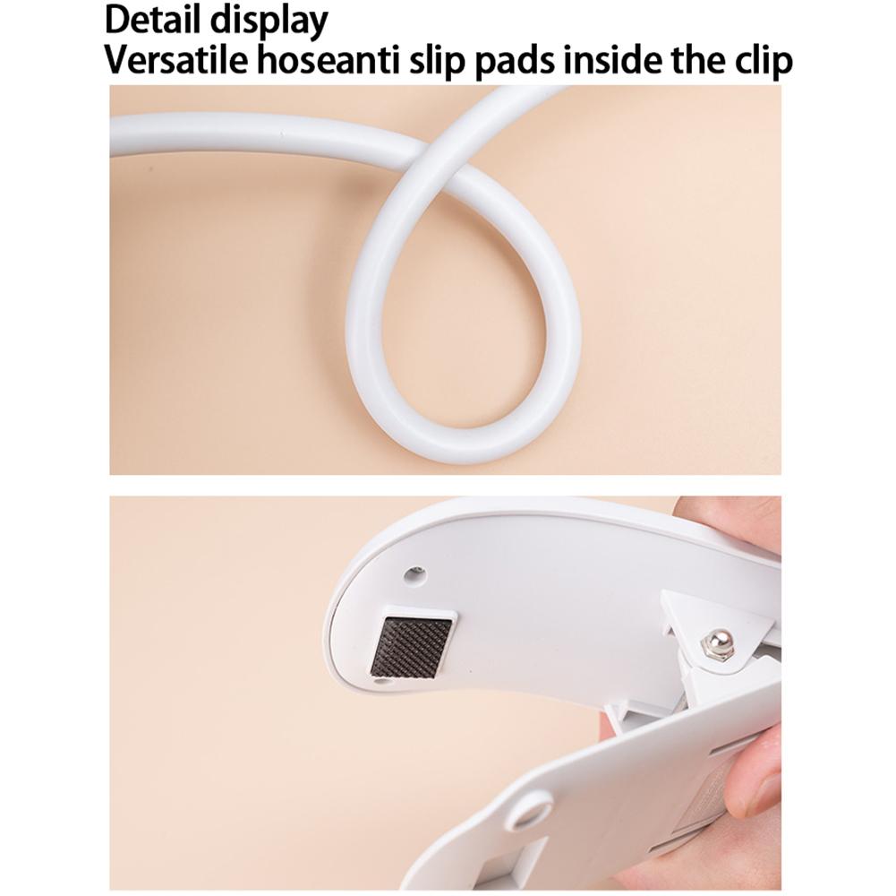 LED Table Lamp With Clip 3 Color Temperatures Dimmable Eye Protection Adjustable Touch Sensor Desk Lights Study Lamp (35 x 15.5cm)