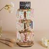 Bracelet Storage Rack Mini Blackboard 3-tier Rotary Stable Base Wooden Jewelry Shop Bracelet Exhibition Holder Home Decor Bracelet Storage Shelf