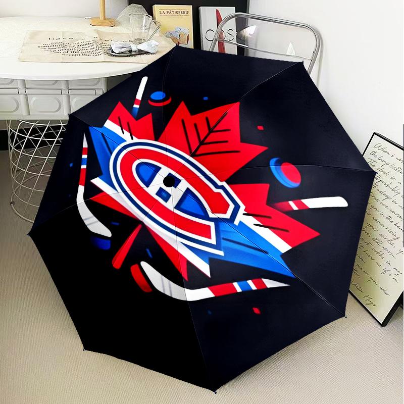 Montreal Ice Storm Umbrella Folding umbrella, automatic umbrella 8-Frame for Travel, camping Use Gift for Halloween Christmas