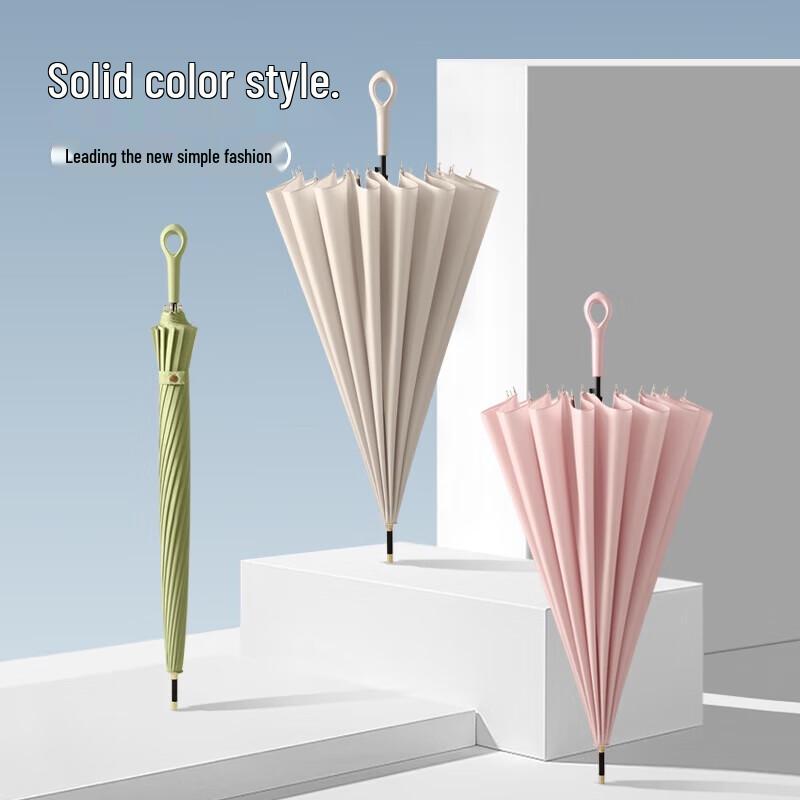 Mido M1613 Japanese Style Reinforced 16-Rib Windproof Long Handle Umbrella