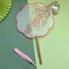 Handheld Chinese Embroidery Fan with Tassels Tuan Fan HanFu Bridal Group Fan Home Decor
