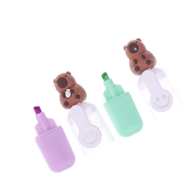 Канцелярские маркеры с героями мультфильмов большой емкости для студентов цветные флуоресцентные маркеры в подарок