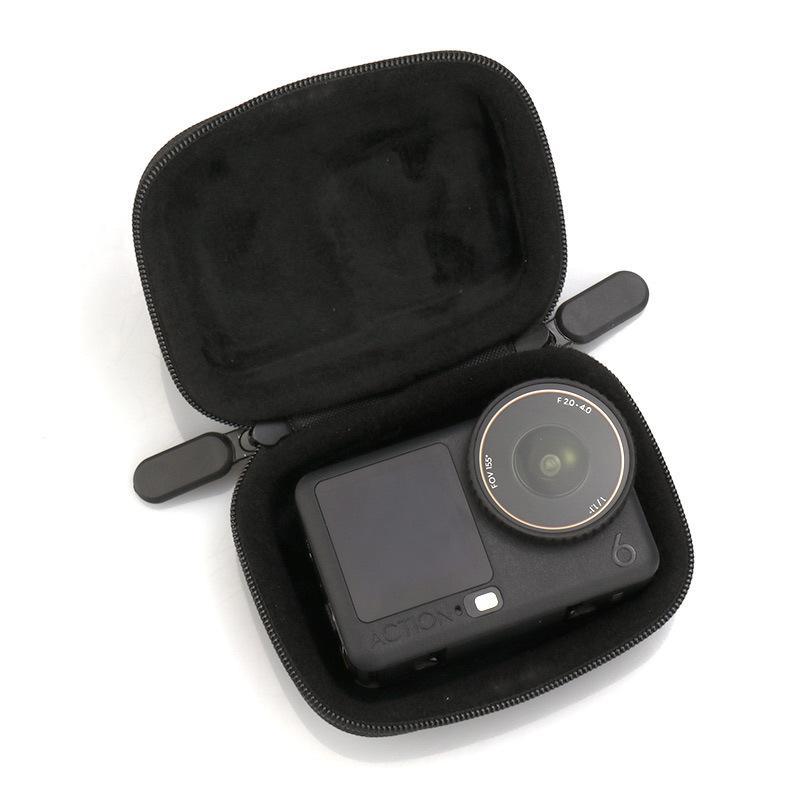 EVA Protective Action Camera Carrying Case Waterproof Portable Hard Shell Storage Bag for Outdoor Cycling Travel Daily Use