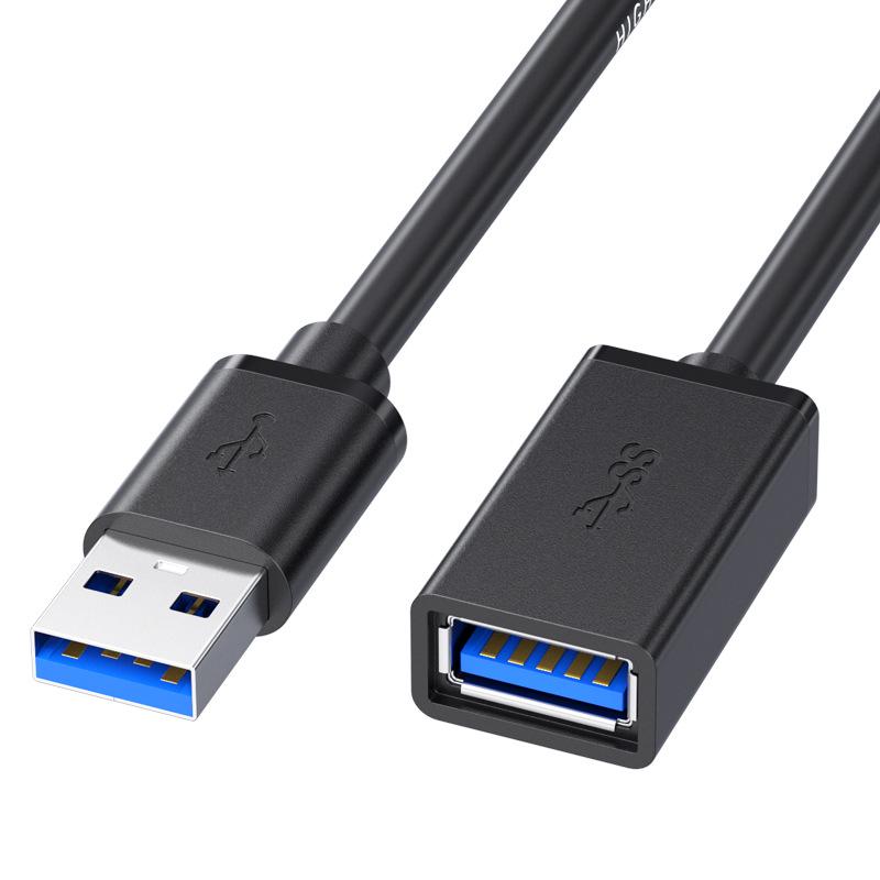 USB 3.0 Male To Female Full Wrap Extension Cable for Data Transfer, Compatible with U Disk, Keyboard, Mouse, and Other Devices.
