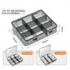 9-24 Grids Parts Box Plastic Parts Compartment Box Multifunctional Tool Storage Box