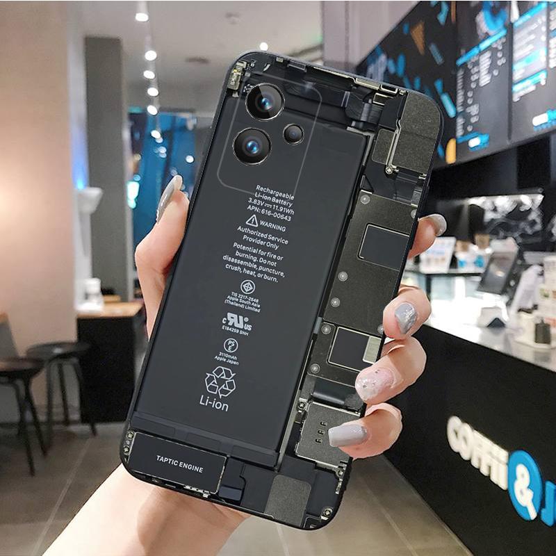 Чехол для телефона Realme GT 2 Pro X2 Pro XT C25S 9 8 7 6 Pro GT Master C3 C21 C21Y C11 C35 C31 X3 SuperZoom, монтажная плата батареи