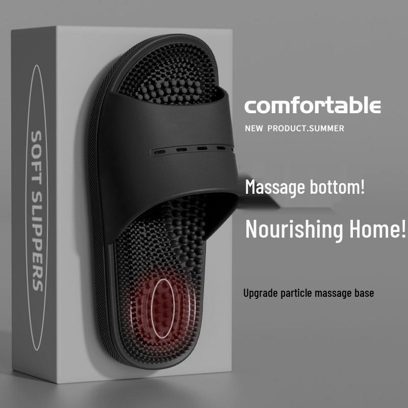 Мужские и женские массажные тапочки 2025 года с нескользящей подошвой и защитой от запаха для использования в помещении/на улице