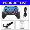 Беспроводной RGB BT Контроллер для Nintendo Switch 1/2/OLED Геймпад для Android Телефона/ПК Джойстик с эффектом Холла с функцией Турбо