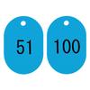 Nishikei Numbered 50 Tags, Pieces, Large, 51-100, Blank, BN-L51S