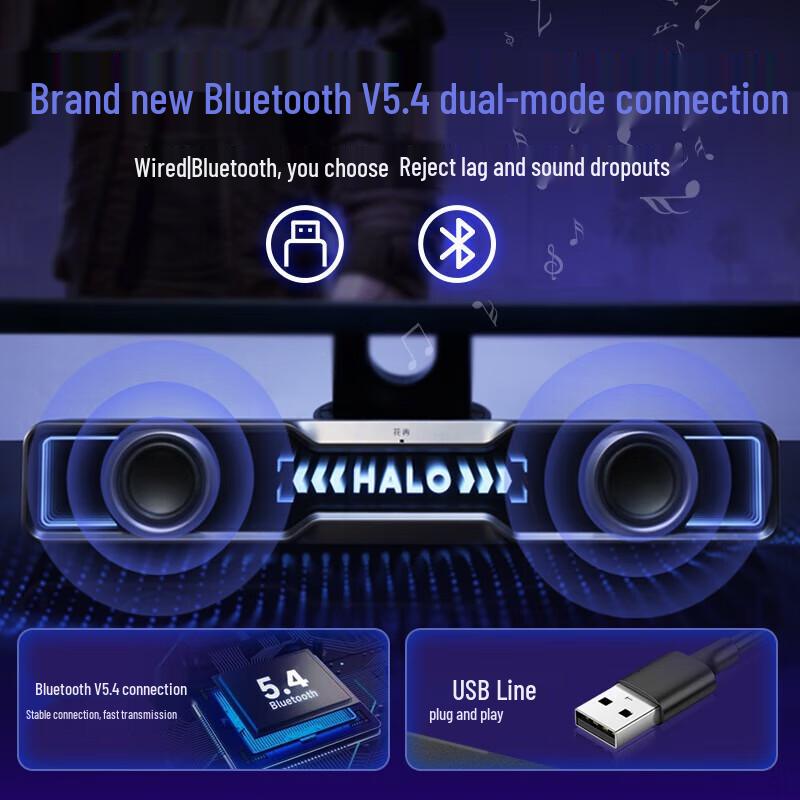 EDIFIER Halo SoundBar RGB Desktop Speaker