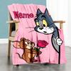Warner Bros. Works (15) Customize Text Blanket Cozy Customizable Blanket Soft Warm Cozy Throw For Picnics Couch Home Decor Chair All-Season Use