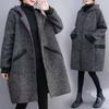 Women Plus Size Winter Coat Casual Loose Hooded Jacket Daily Wear Temperament