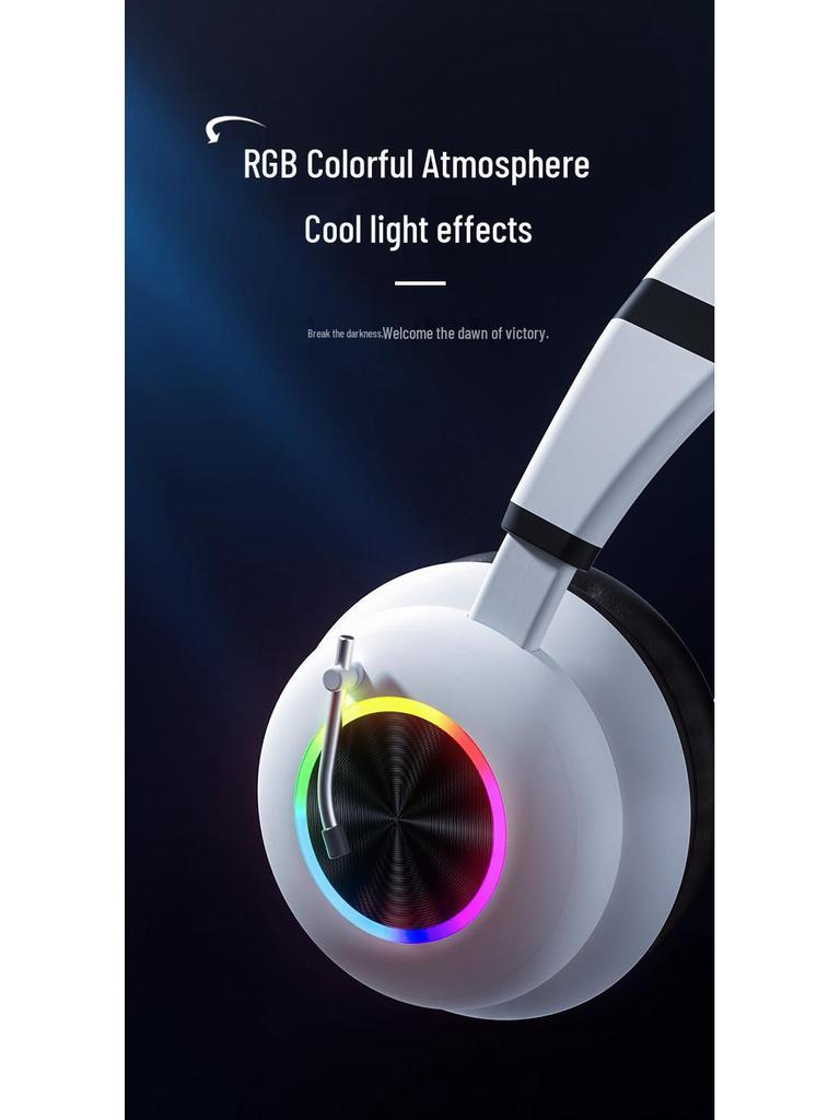 KE-29 Ретро-наушники Bluetooth с оголовьем в стиле граммофона и RGB-подсветкой