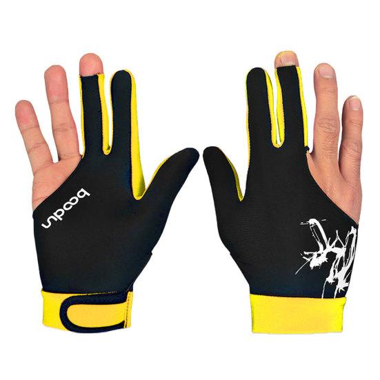 1Pc Fashion Left/Right Hand Unisex 3 Finger Elastic Billiard Snooker Pool Glove